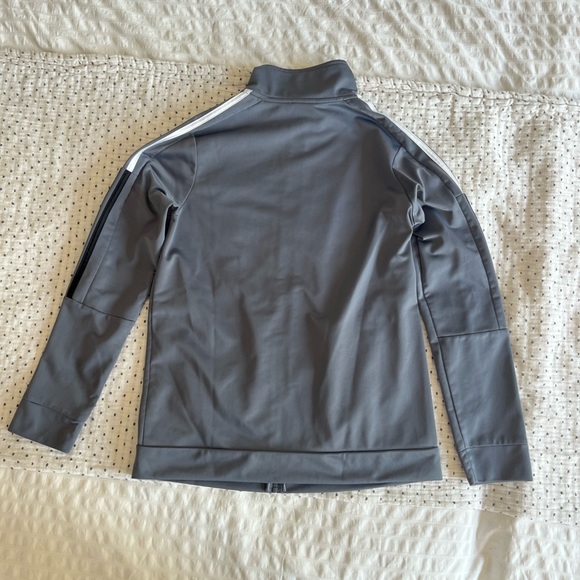 Boys Gray Adidas jacket, size L (14/16) - Picture 2 of 3